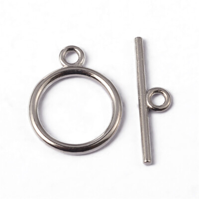 PH PANDAHALL 40 Sets Platinum Flat Round Tibetan Style Toggle Clasps for Jewelry Making
PH PANDAHALL 40 Sets Platinum Flat Round Tibetan Style Toggle Clasps for Jewelry Making