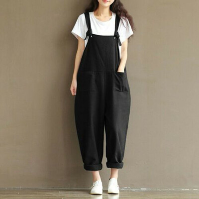 Womens Casual Loose Linen Cotton Jumpsuit Dungarees Playsuit Trousers Overalls
Womens Casual Loose Linen Cotton Jumpsuit Dungarees Playsuit Trousers Overalls