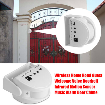 Infrared DoorbellWireless Home Hotel Guest Welcome Voice Doorbell Infrared Motion Sensor Music Alarm Doorbell
Infrared DoorbellWireless Home Hotel Guest Welcome Voice Doorbell Infrared Motion Sensor Music Alarm Doorbell