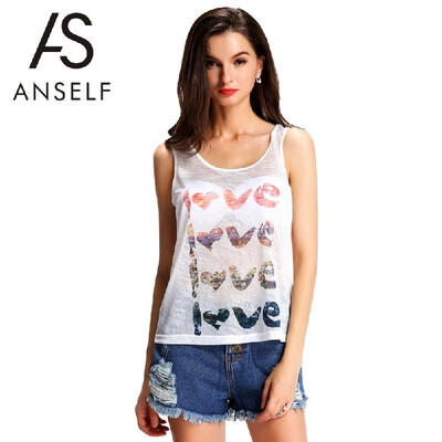 New Fashion Women Semi-Sheer Tank Top Letter Print O-Neck Sleeveless Casual Shirt Top Vest White
New Fashion Women Semi-Sheer Tank Top Letter Print O-Neck Sleeveless Casual Shirt Top Vest White