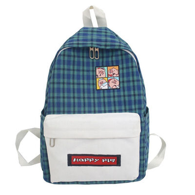 Chic schoolbag girl Korean ins Literature & Art Xiao Qingxin Chequered Backpack College Wind Campus student Canvas Shoulder Bag
Chic schoolbag girl Korean ins Literature & Art Xiao Qingxin Chequered Backpack College Wind Campus student Canvas Shoulder Bag