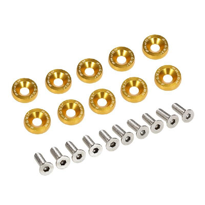 Billet Aluminum Fender Bumper Washer Bolt Engine Bay Dress Up Kit Universal Screw Bolt Car Styling 
Billet Aluminum Fender Bumper Washer Bolt Engine Bay Dress Up Kit Universal Screw Bolt Car Styling