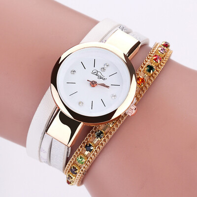 Korean version of the watch small fresh colorful rhinestone PU leather winding bracelet watch casual small dial female fashion watch
Korean version of the watch small fresh colorful rhinestone PU leather winding bracelet watch casual small dial female fashion watch