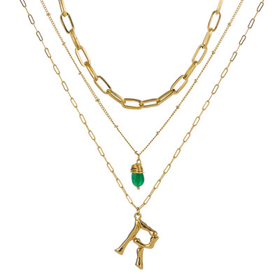 Tiny Green Stone Gold Color Initial Necklace Letter Necklace Statemant Necklaces Personalized Pendant For Women Girls Best Gift
Tiny Green Stone Gold Color Initial Necklace Letter Necklace Statemant Necklaces Personalized Pendant For Women Girls Best Gift
