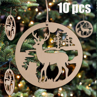 Tailored 10Pcs New Christmas Tree Ornaments Hanging Xmas Tree Party Decor Wooden Pendant
Tailored 10Pcs New Christmas Tree Ornaments Hanging Xmas Tree Party Decor Wooden Pendant