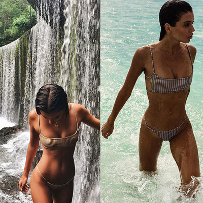 Roseonmyhand Women Stripe Printing Padded Bra Beach Bikini Swimsuit Sexy Set Swimwear
Roseonmyhand Women Stripe Printing Padded Bra Beach Bikini Swimsuit Sexy Set Swimwear