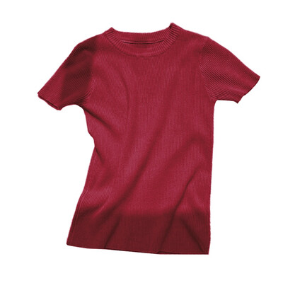 T Shirt Women Fashion O Neck Solid Color Tshirt 2019 Summer Casual Short Sleeve Tops Korean Style Slim Knitted tee shirt femme
T Shirt Women Fashion O Neck Solid Color Tshirt 2019 Summer Casual Short Sleeve Tops Korean Style Slim Knitted tee shirt femme
