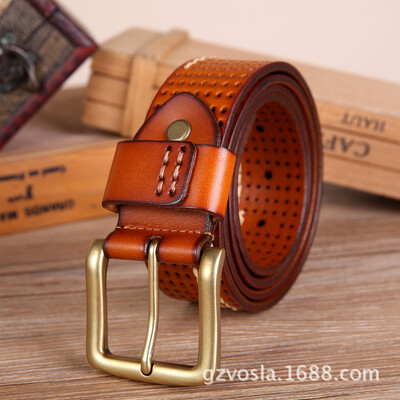 New retro first layer leather mens belt leather belt hollow pin buckle mens casual wild jeans belt
New retro first layer leather mens belt leather belt hollow pin buckle mens casual wild jeans belt