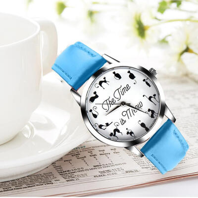Women Watches Gift Fashion Cat Pattern Ladies Girls Quartz Wrist Watch Leather Band Clock Reloj Mujer 2018 F
Women Watches Gift Fashion Cat Pattern Ladies Girls Quartz Wrist Watch Leather Band Clock Reloj Mujer 2018 F