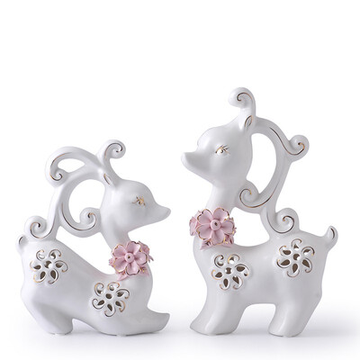 pink flower design ceramic sika deer crafts ornaments elegant animal porcelain figurine home decor handicraft wedding gifts
pink flower design ceramic sika deer crafts ornaments elegant animal porcelain figurine home decor handicraft wedding gifts