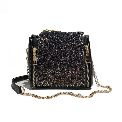 New Fashion Women Sequined Crossbody Bag PU Leather Chain Mini Messenger Shoulder Bag Glitter Handbag
New Fashion Women Sequined Crossbody Bag PU Leather Chain Mini Messenger Shoulder Bag Glitter Handbag