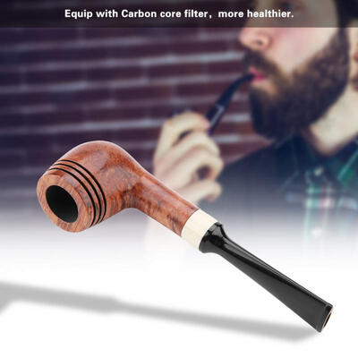 Greensen Handmade 3-Ring Wood Bruyere Straight Stem Tobacco Pipe Portable Smoking Cigarette with Filter
Greensen Handmade 3-Ring Wood Bruyere Straight Stem Tobacco Pipe Portable Smoking Cigarette with Filter