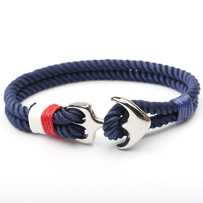 High Quality Bracelets Men Charm Metal Nautical Survival Rope Chain Bracelet Male Wrap Bracelet
High Quality Bracelets Men Charm Metal Nautical Survival Rope Chain Bracelet Male Wrap Bracelet