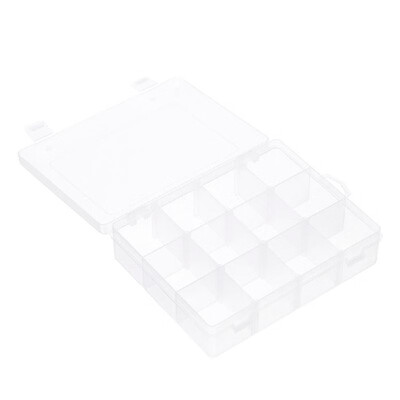 Transparent Plastic 12 Grids Box Fishing Tool Baits Hooks Storage Organizer for Display Collection with Adjustable Dividers Clear
Transparent Plastic 12 Grids Box Fishing Tool Baits Hooks Storage Organizer for Display Collection with Adjustable Dividers Clear