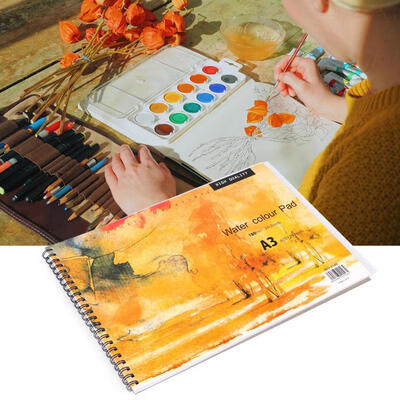 Greensen A3 Pastel Paper Pad Watercolor Paper Sketchbook Notepad Diary Notebook for Painting Drawing
Greensen A3 Pastel Paper Pad Watercolor Paper Sketchbook Notepad Diary Notebook for Painting Drawing