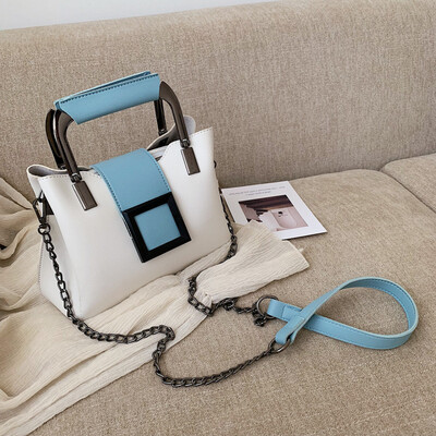 Chain bucket bag female new Korean fashion wild hit color single shoulder diagonal package tide
Chain bucket bag female new Korean fashion wild hit color single shoulder diagonal package tide