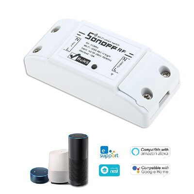 SONOFF RF Wifi Switch RF 433MHz Compatible with Alexa for Google Home 10A2200W Wireless Switch with Timing Function Remote Contr
SONOFF RF Wifi Switch RF 433MHz Compatible with Alexa for Google Home 10A2200W Wireless Switch with Timing Function Remote Contr