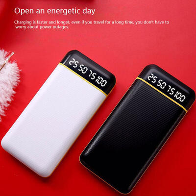 10000mAh Mini Power Bank External Battery Bank LCD Digital Display Dual USB Output Quick Charge Powerbank
10000mAh Mini Power Bank External Battery Bank LCD Digital Display Dual USB Output Quick Charge Powerbank