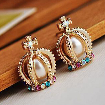 Newest Stud Earings Fashion Jewelry Unisex Trendy Women Men Crystal Pearl Earrings Crown Earring Piercing Gifts
Newest Stud Earings Fashion Jewelry Unisex Trendy Women Men Crystal Pearl Earrings Crown Earring Piercing Gifts