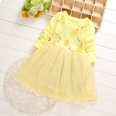 Kids Girls Casual Long Sleeve Princess Costume Baby Floral Print Children Mesh Princess Dresses 
Kids Girls Casual Long Sleeve Princess Costume Baby Floral Print Children Mesh Princess Dresses