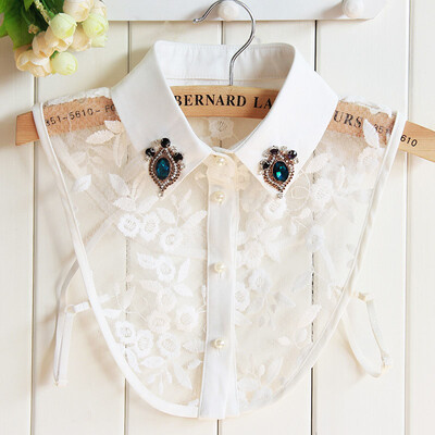 Women Detachable False Collar Shirt Sweater Denim Fake Collar Korean Diamond Crystal Pearls Cowboy Shirt Lapel
Women Detachable False Collar Shirt Sweater Denim Fake Collar Korean Diamond Crystal Pearls Cowboy Shirt Lapel
