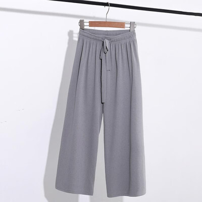 Women Cropped Pants Ribbed Solid Color Drawstring Elastic High Waist Straight Wide Legs Casual Holiday Wear
Women Cropped Pants Ribbed Solid Color Drawstring Elastic High Waist Straight Wide Legs Casual Holiday Wear