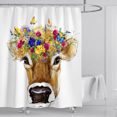 Gobestart New Waterproof Shower Curtain with 12 Hooks 3D Printed Bathroom Polyester
Gobestart New Waterproof Shower Curtain with 12 Hooks 3D Printed Bathroom Polyester