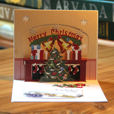 Tailored Merry Christmas 3D Cards Wedding Lover Happy Birthday Anniversary Greeting Cards
