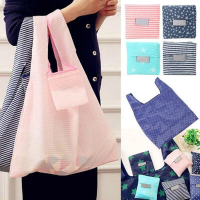 Foldable Shopping Handbags Grocery Bags Big Capacity Reusable Supermarket Tote 
Foldable Shopping Handbags Grocery Bags Big Capacity Reusable Supermarket Tote