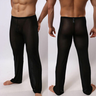 Mens Sexy Lingerie Long Johns Pants Thermal Mesh Sheer See-through Underwear
Mens Sexy Lingerie Long Johns Pants Thermal Mesh Sheer See-through Underwear