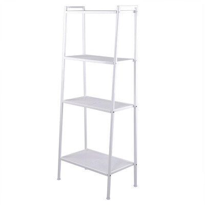 4-Tier Bookcase Bookshelf Leaning Wall Shelf Rack Ladder Storage Furniture White
4-Tier Bookcase Bookshelf Leaning Wall Shelf Rack Ladder Storage Furniture White