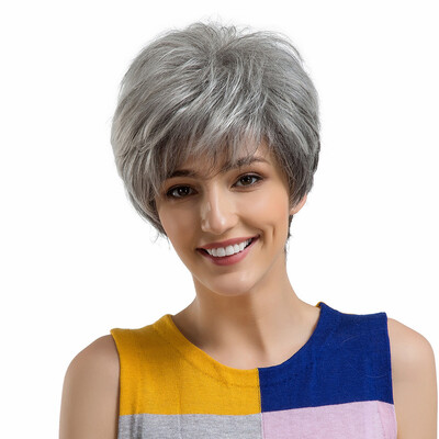 〖Follure〗Natural Women Short Gray Black Hair Wigs Slight Fluffy Human Hair Female Wigs
〖Follure〗Natural Women Short Gray Black Hair Wigs Slight Fluffy Human Hair Female Wigs