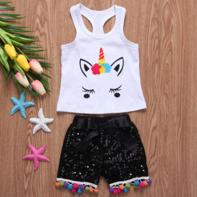 2PCS Baby Kids Girls Summer Outfits Toddler Top Vest Pants Shorts Clothes Sets 
2PCS Baby Kids Girls Summer Outfits Toddler Top Vest Pants Shorts Clothes Sets