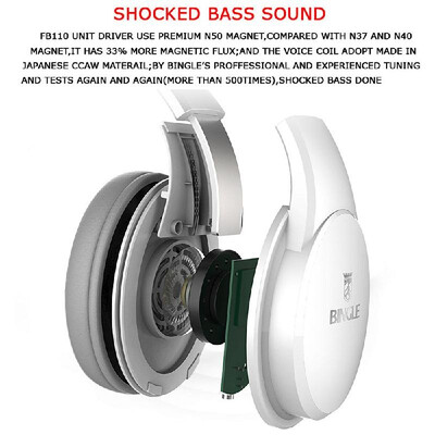 BINGLE FB110 Bluetooth 41 Headphones CSR Wireless Stereo Muisc Earphone Over Ear Headset 35mm AUX In Hands-free w Microphone
BINGLE FB110 Bluetooth 41 Headphones CSR Wireless Stereo Muisc Earphone Over Ear Headset 35mm AUX In Hands-free w Microphone