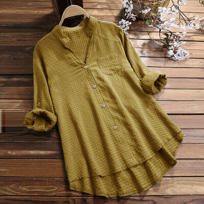 Starmoon Womens Casual V Neck Loose Linen Plus Size Plaid Button Tanic Shirt Blouse Tops
Starmoon Womens Casual V Neck Loose Linen Plus Size Plaid Button Tanic Shirt Blouse Tops