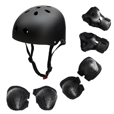 Children Protective Gear Set 7 in 1 Adjustable Helment Knee Elbow Wrist Pads for Kids Skateboard Scooter Skating
Children Protective Gear Set 7 in 1 Adjustable Helment Knee Elbow Wrist Pads for Kids Skateboard Scooter Skating