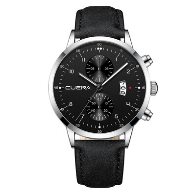 Gobestart CUENA Mens Business Leath Belt Watch Three Eyes Six-Piece Calendar Quartz Watch
Gobestart CUENA Mens Business Leath Belt Watch Three Eyes Six-Piece Calendar Quartz Watch