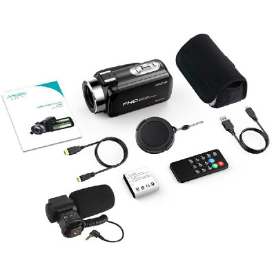 Andoer FHD 1080P Camecorder Digital Video Camera Infrared Night Vision 24MP 30" Rotating LCD Screen 16X Digital Zoom Remote Cont
Andoer FHD 1080P Camecorder Digital Video Camera Infrared Night Vision 24MP 30" Rotating LCD Screen 16X Digital Zoom Remote Cont