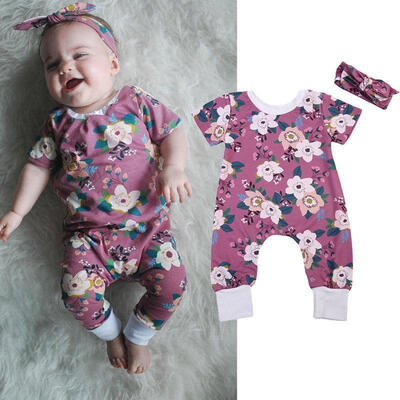2pcs Set Newborn Infant Baby Girl Floral Bodysuit Romper JumpsuitHeadband Outfits Clothes 0-24M
2pcs Set Newborn Infant Baby Girl Floral Bodysuit Romper JumpsuitHeadband Outfits Clothes 0-24M