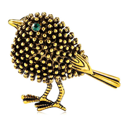 Exquisite Life Essential Retro Personality Animal Sparrow Brooch 35 26Cm
