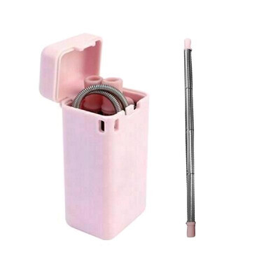 Drinking Straw Reusable Stainless Steel Straw Portable Foldable Straw Set with Silicone Tips&Cleaning Brush
Drinking Straw Reusable Stainless Steel Straw Portable Foldable Straw Set with Silicone Tips&Cleaning Brush