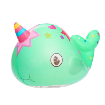 Siaonvr Squishies Toy Kawaii Narwhal Slow Rising Cream Scented Stress Relief Toys Gifts