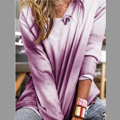 Tailored Women Fashion Casual O-Neck Contrast Gradation Color Long Sleeve Top Blouse
Tailored Women Fashion Casual O-Neck Contrast Gradation Color Long Sleeve Top Blouse