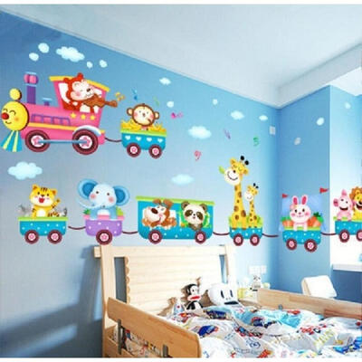Funny Baby Kids Bedroom Decor Childrens Jungle Animal Train Childrens Printed Wall Art Vinyl Stickers
Funny Baby Kids Bedroom Decor Childrens Jungle Animal Train Childrens Printed Wall Art Vinyl Stickers