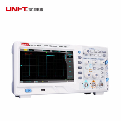 UNI-T UTD2102CEX-II NEW Digital Storage Oscilloscope 2CH 100MHz Bandwidth 1GS s Scopemeter 8 inch TFT LCD ETL certification
UNI-T UTD2102CEX-II NEW Digital Storage Oscilloscope 2CH 100MHz Bandwidth 1GS s Scopemeter 8 inch TFT LCD ETL certification