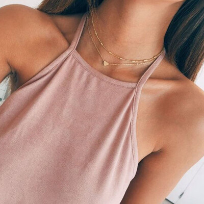 New Silver Gold Color Jewelry Love Heart Necklaces & Pendants Double Chain Choker Necklace Collar Women Statement Jewelry Bijoux
New Silver Gold Color Jewelry Love Heart Necklaces & Pendants Double Chain Choker Necklace Collar Women Statement Jewelry Bijoux