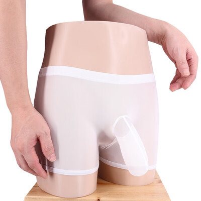 Mens Mesh Bulge Pouch Underwear Thin Knickers Boxer Briefs Low Rise Underpants