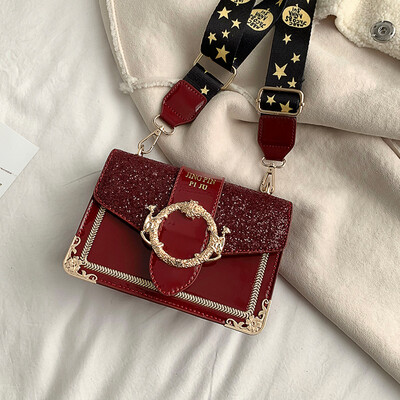 Ins small bag female chic wild 2019 new wave Korean version of the slung shoulder fashion sequins broadband small square bag
Ins small bag female chic wild 2019 new wave Korean version of the slung shoulder fashion sequins broadband small square bag