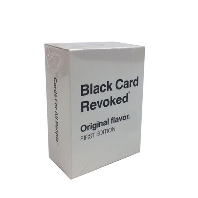 Black Card Revoked Original Flavor Black Culture Party Board Game Family Entertainment Christmas Toy
Black Card Revoked Original Flavor Black Culture Party Board Game Family Entertainment Christmas Toy