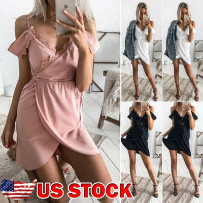 US Sexy-Women-Sleeveless-Bandage-Bodycon-Evening-Party-Cocktail-Club-Mini-Dress